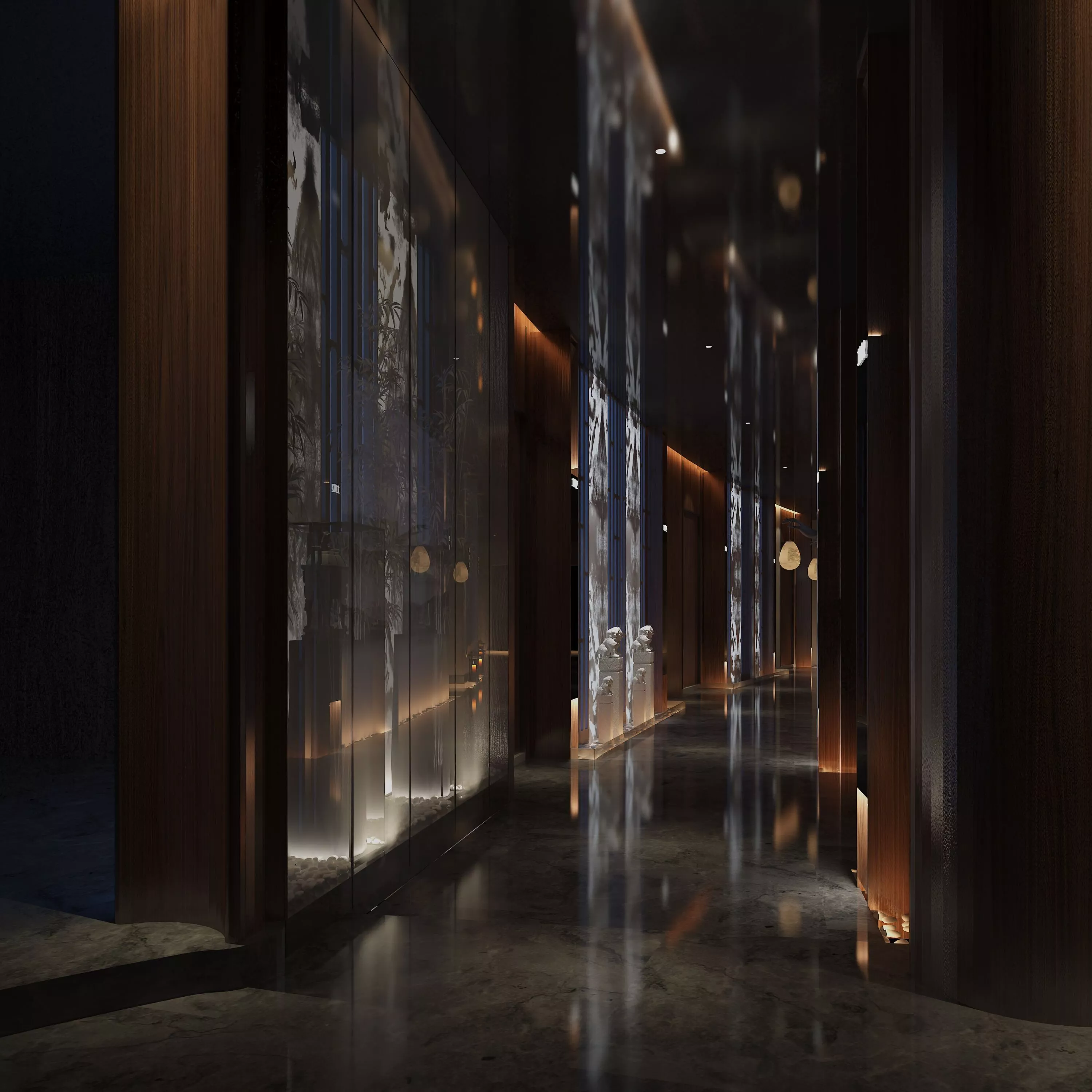 Hotel Corridor 3D model