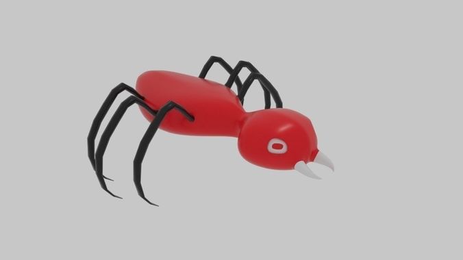 Bug Monster Alien model Low-poly 3D model