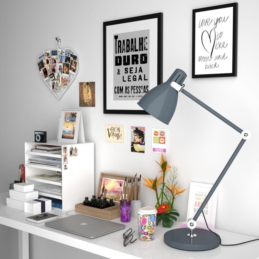 Desk decoration 3D model_2