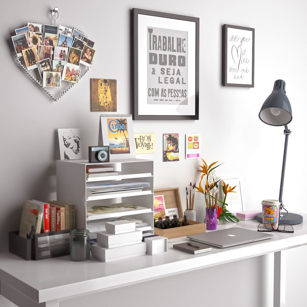 Desk decoration 3D model_1