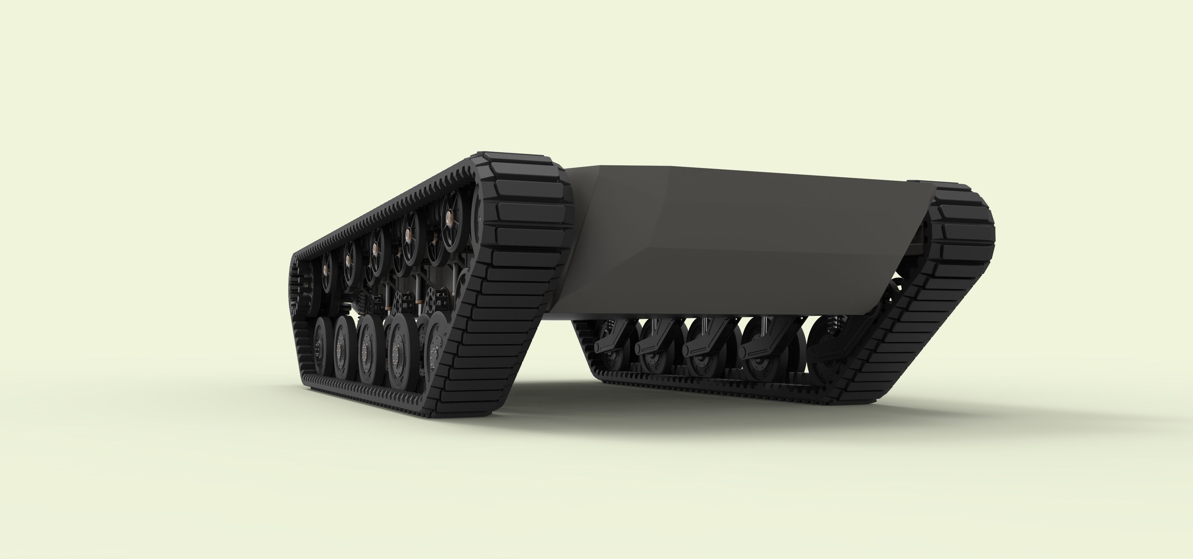 Rubber track chassis 3D model_14