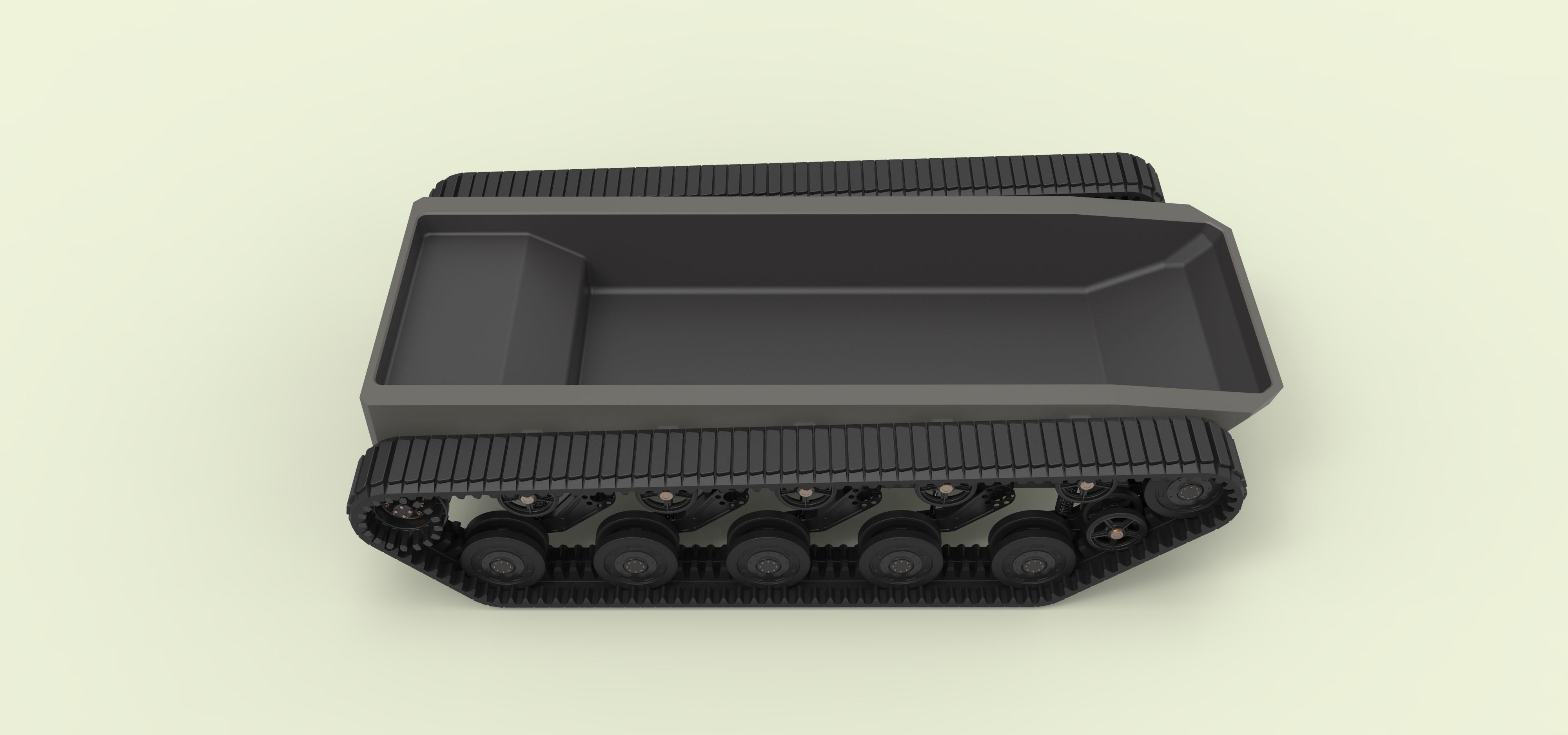 Rubber track chassis 3D model_6
