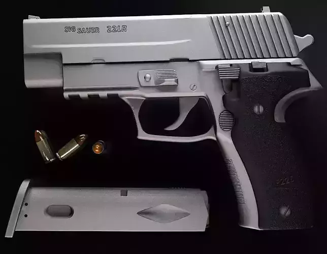 Hand gun Sig-sauer p226 3D model