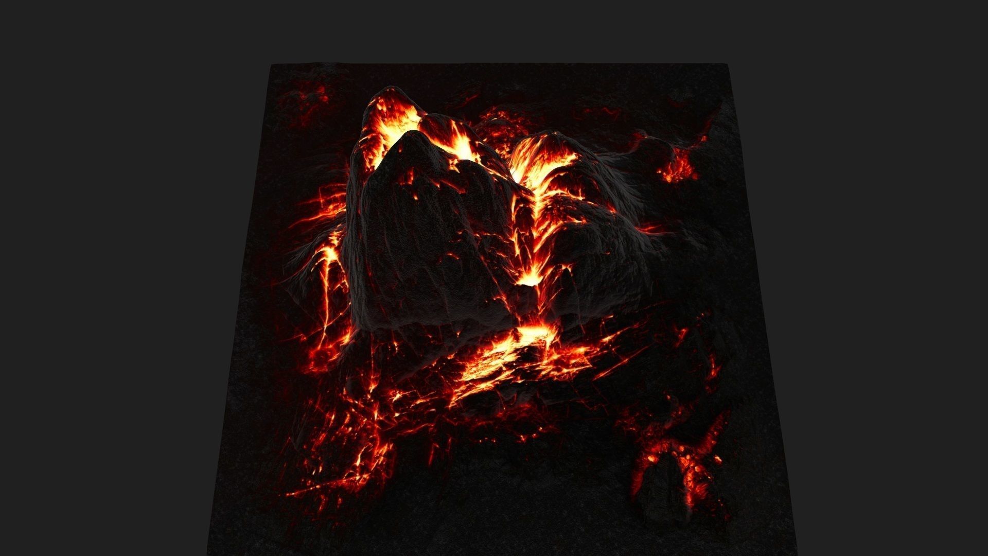 Lava Rock Low-poly 3D model_17