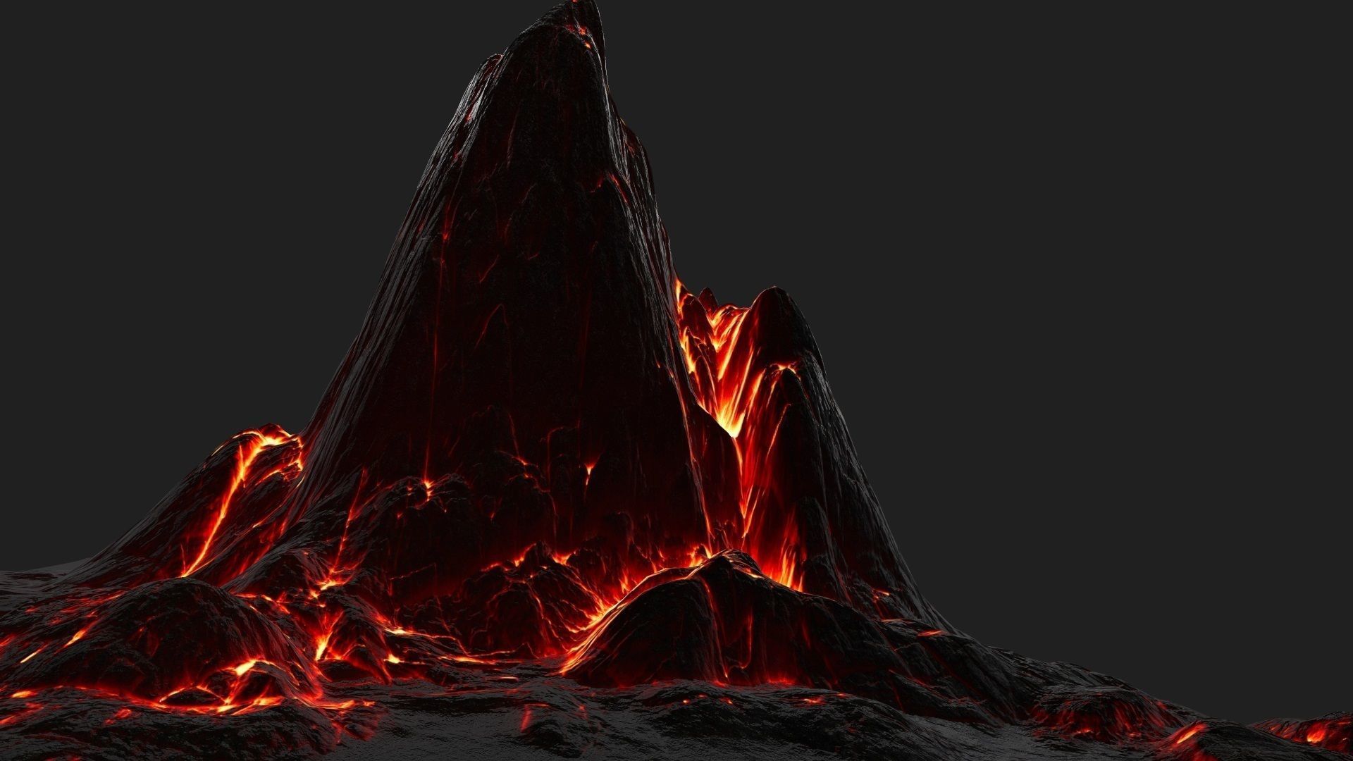 Lava Rock Low-poly 3D model_18