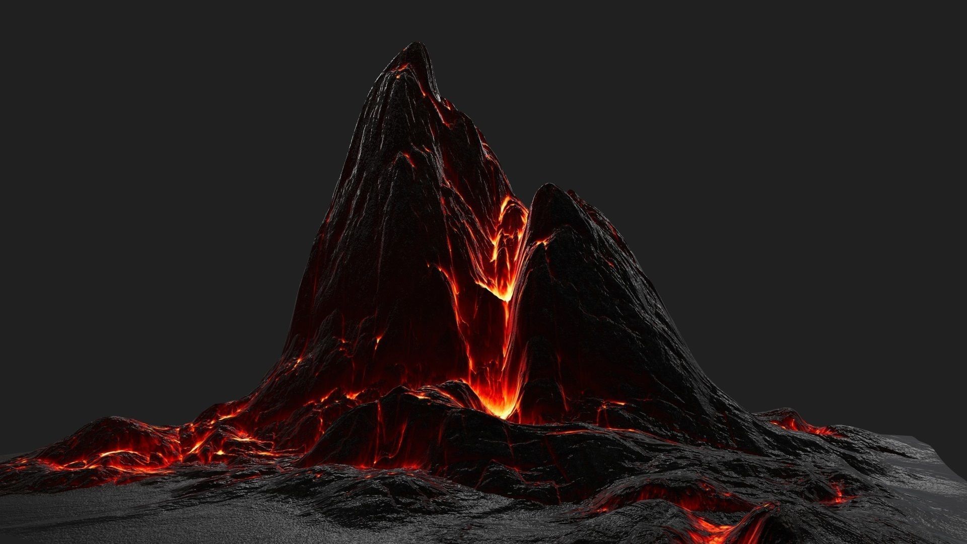 Lava Rock Low-poly 3D model_15