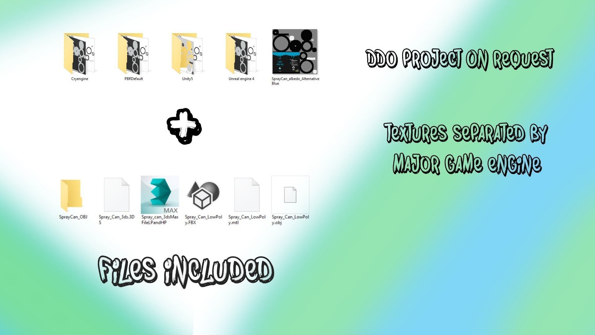 Spray Can - Graffiti Low-poly 3D model_6