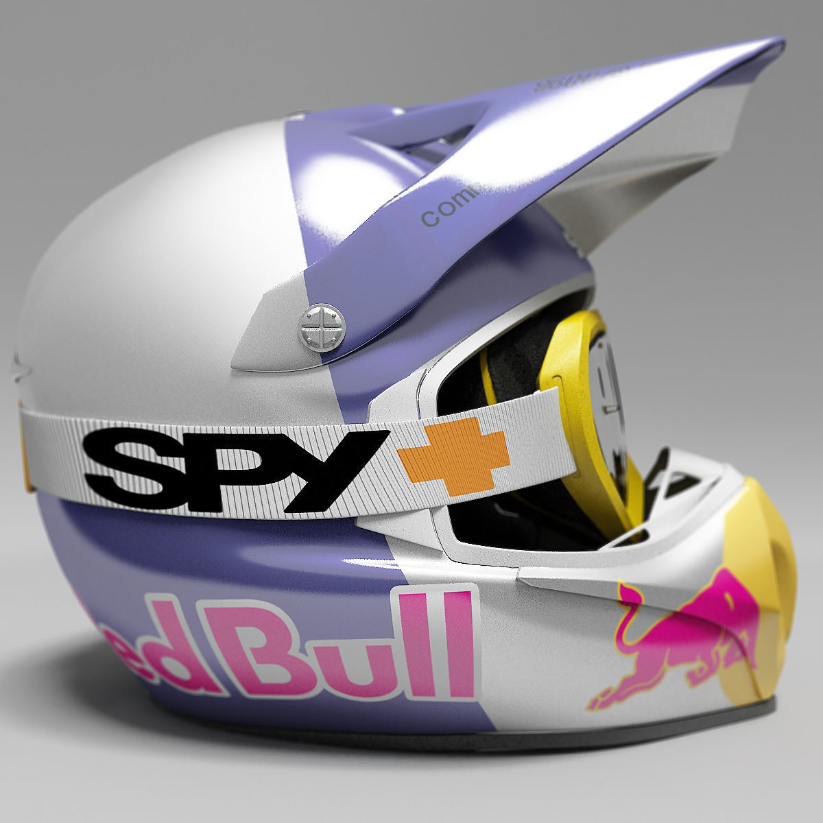 Motocross Helmet 3D model_1