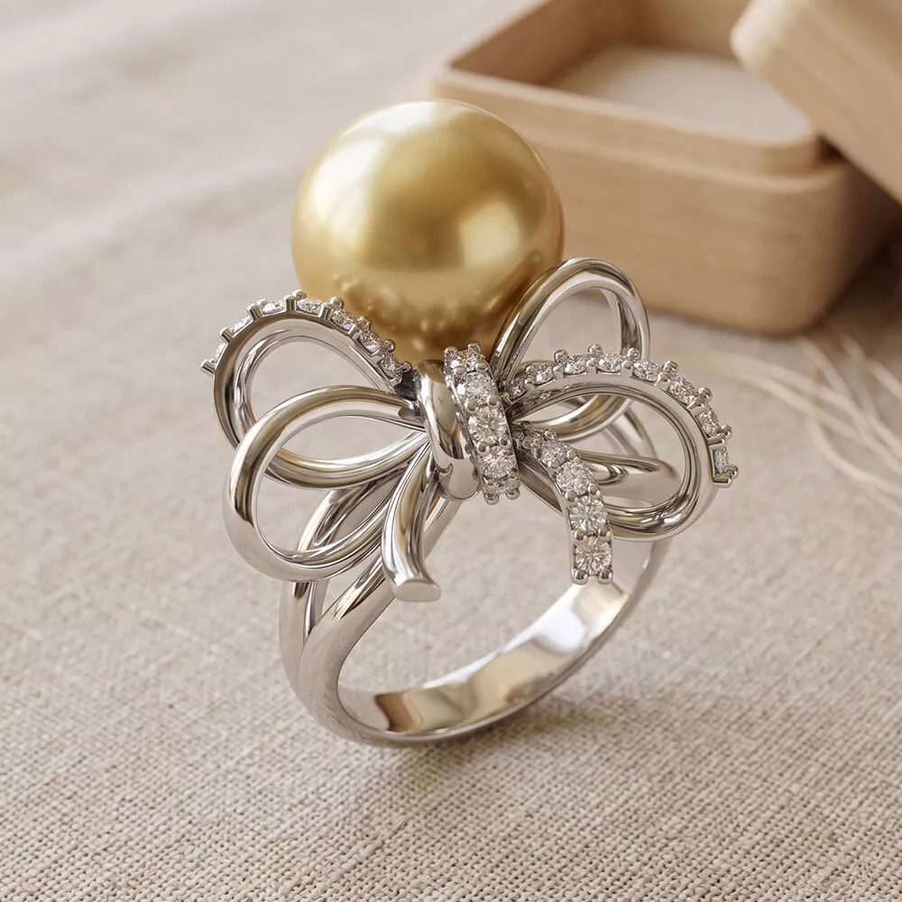 Pearl ring 3D print model