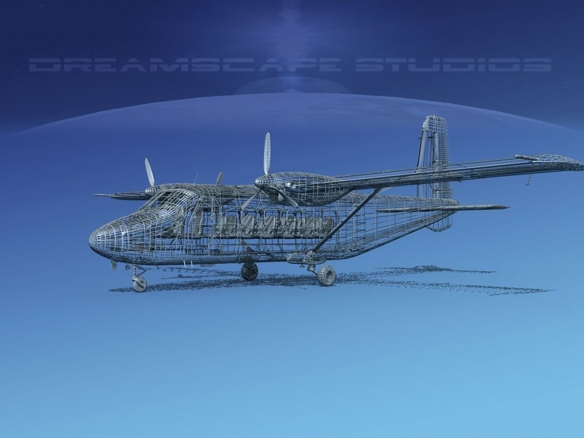 Harbin Y-12 II V08 3D model_12