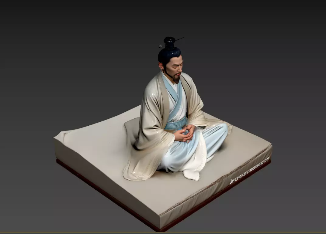 B140-Taoist Meditation and Seeking Immortality 3D model