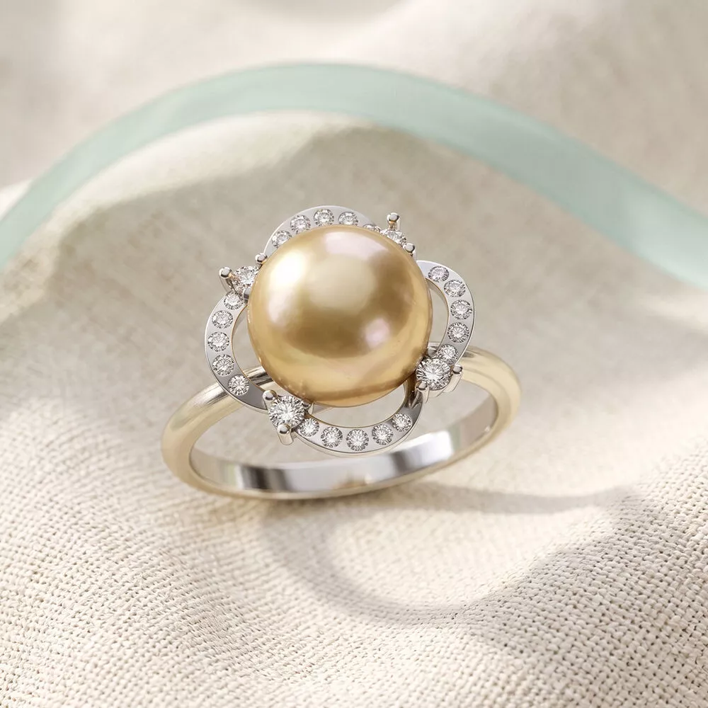 Pearl ring 3D print model