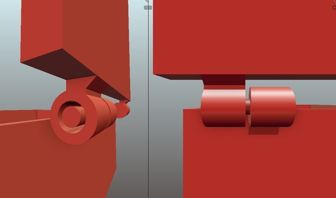 Printable box with hinges - one part only 3D print model_6