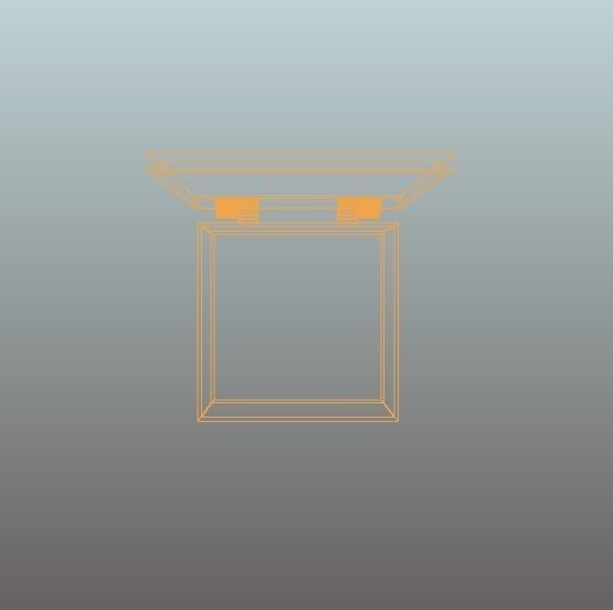 Printable box with hinges - one part only 3D print model_8