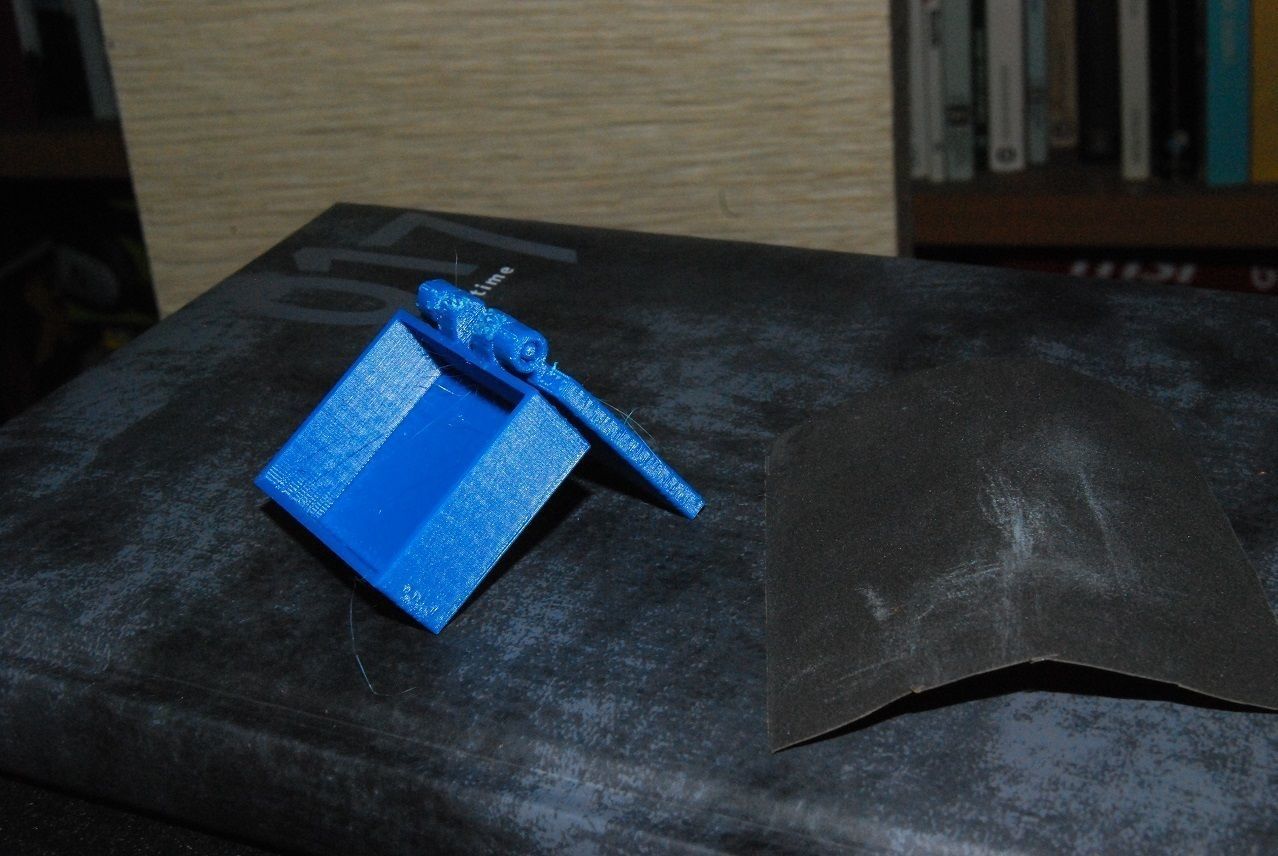 Printable box with hinges - one part only 3D print model_11