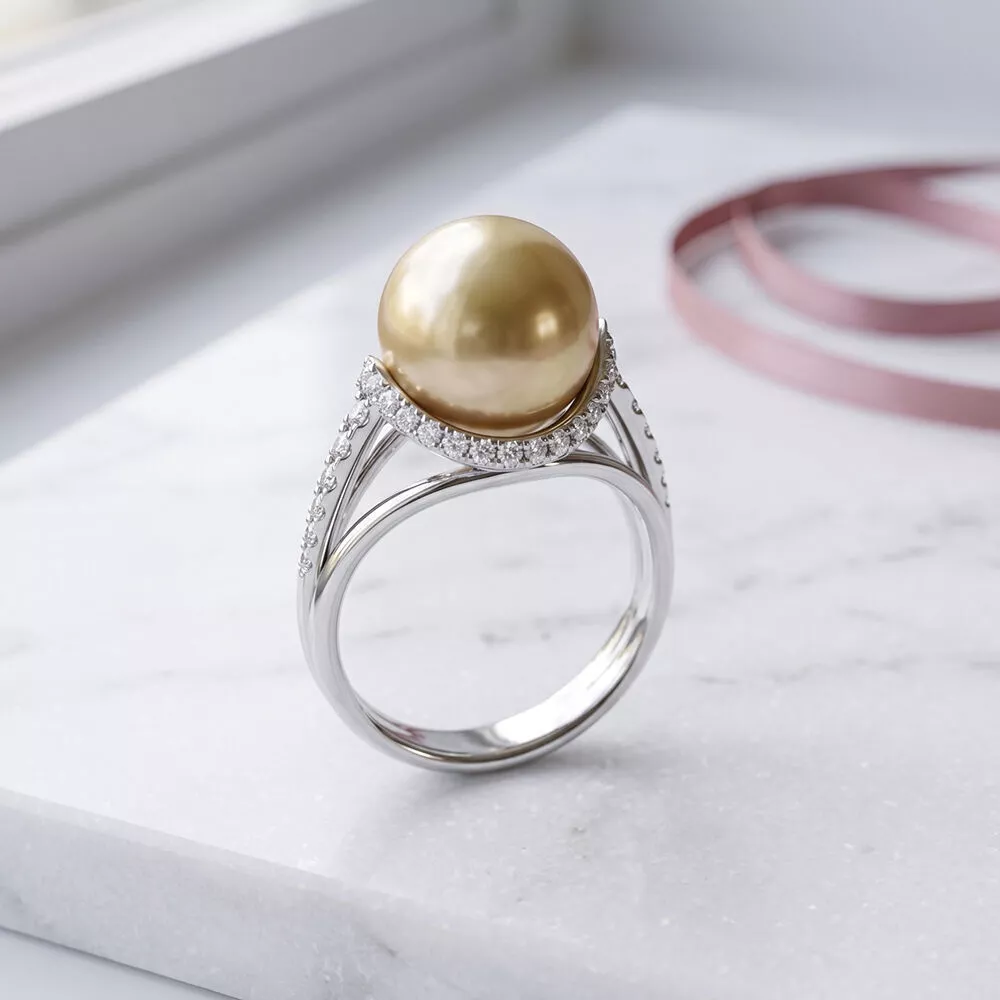 Pearl ring 3D print model