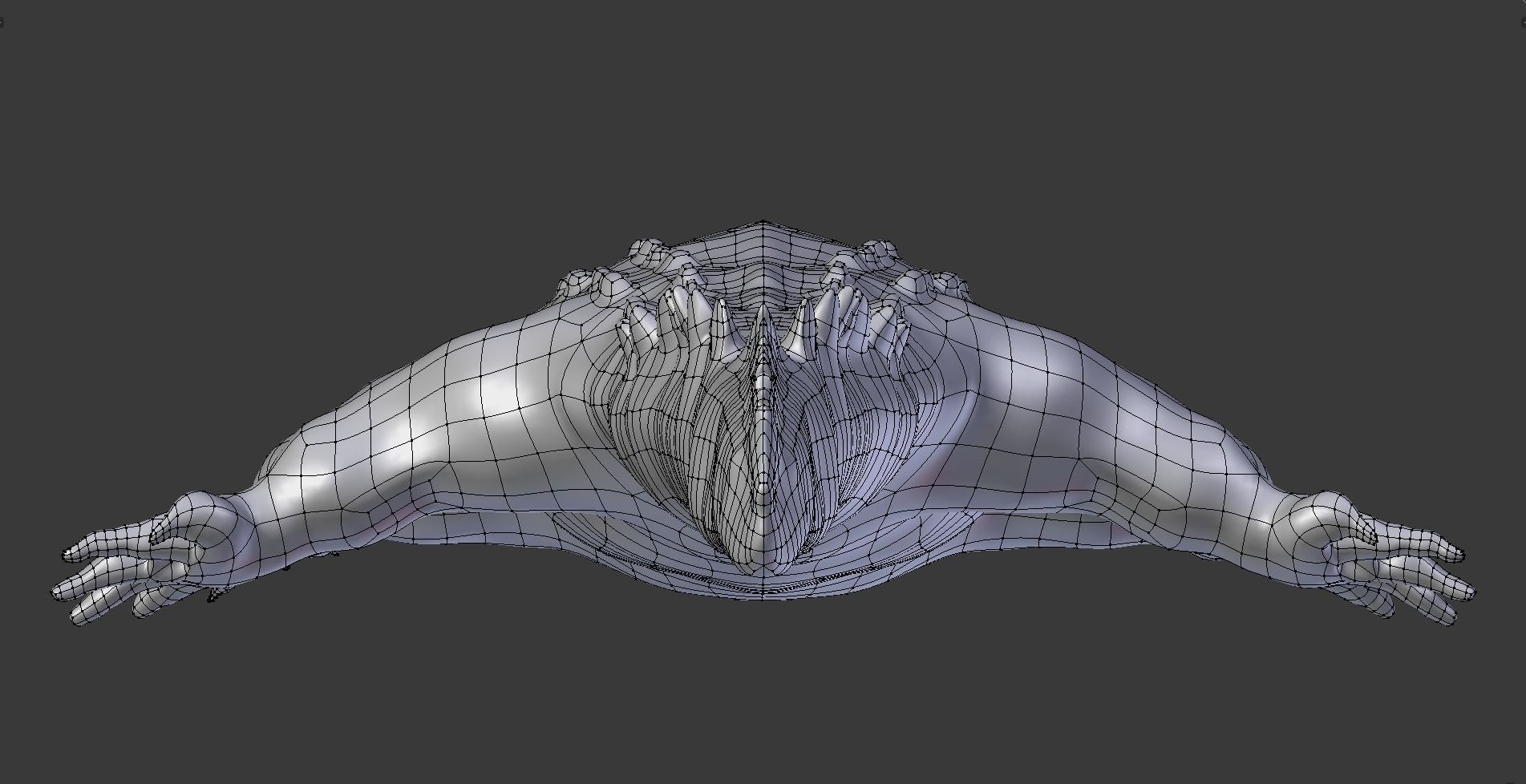 Low Poly Crocodile Low-poly 3D model_10