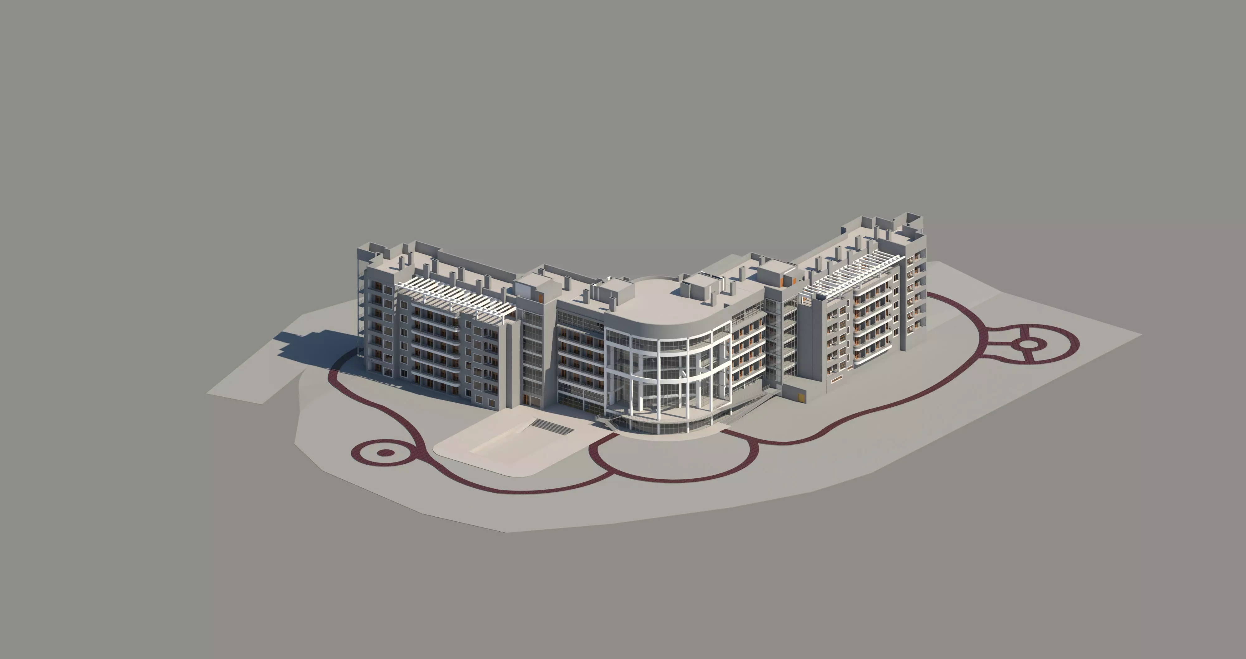 Rest Home Revit Design Project 2017 3D model