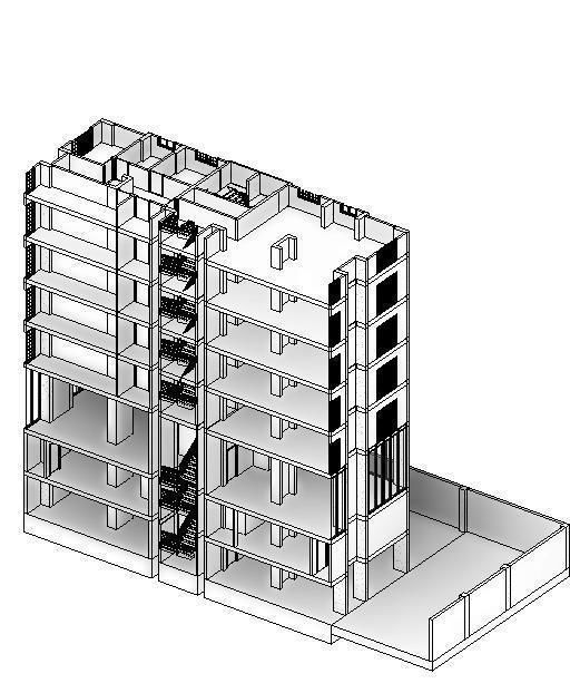 Apartment Project Revit Model 3D model_1