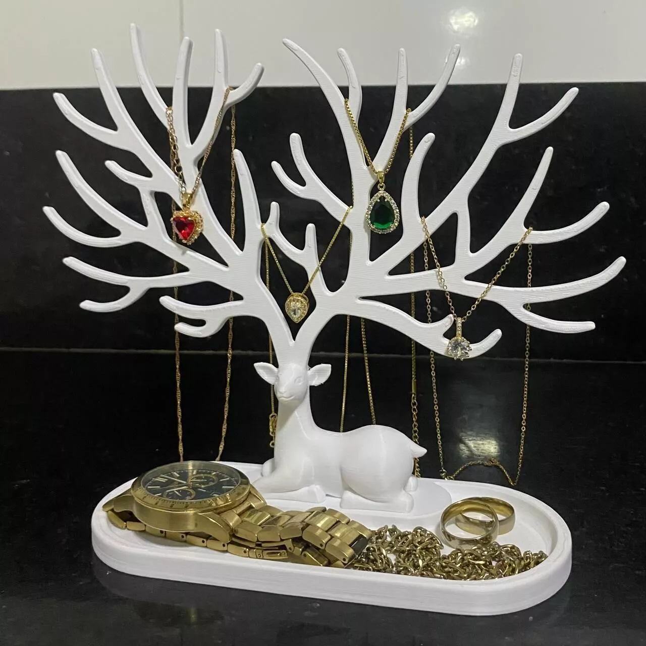 Deer jewelry and accessories holder multiparts 3d print 3D print model