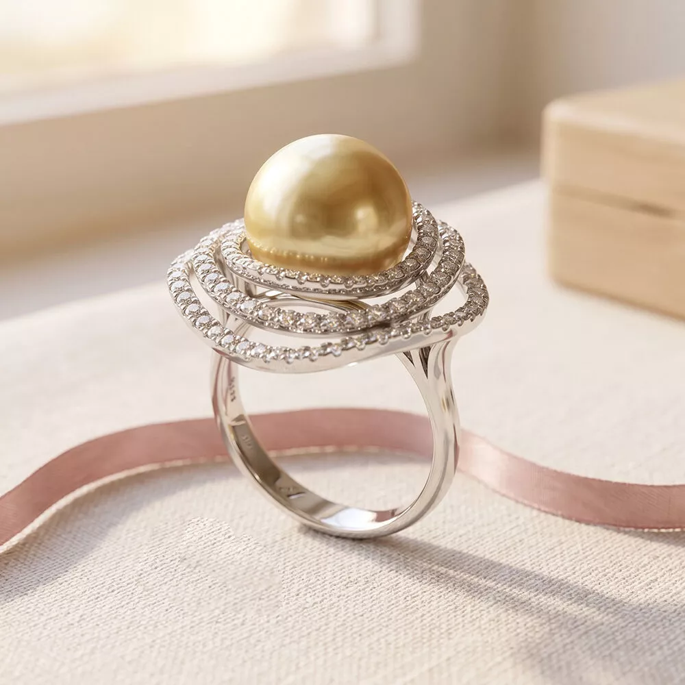 Pearl ring 3D print model