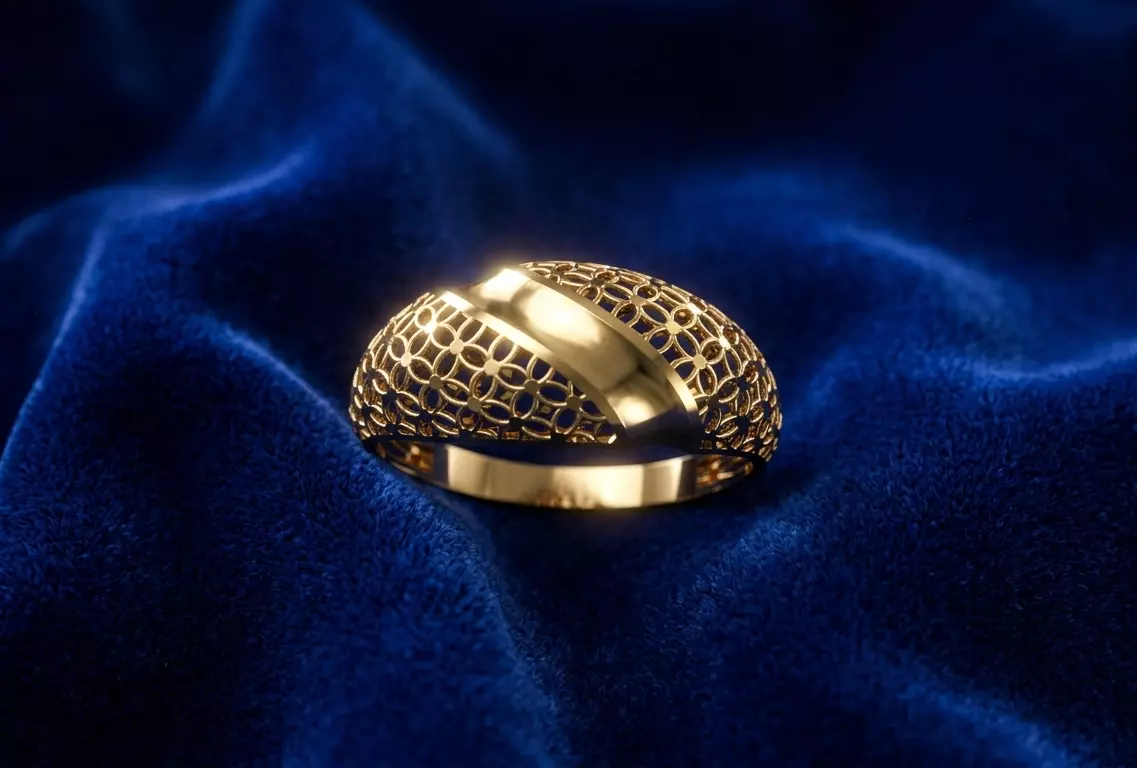 Royal Filigree Ring 3D print model