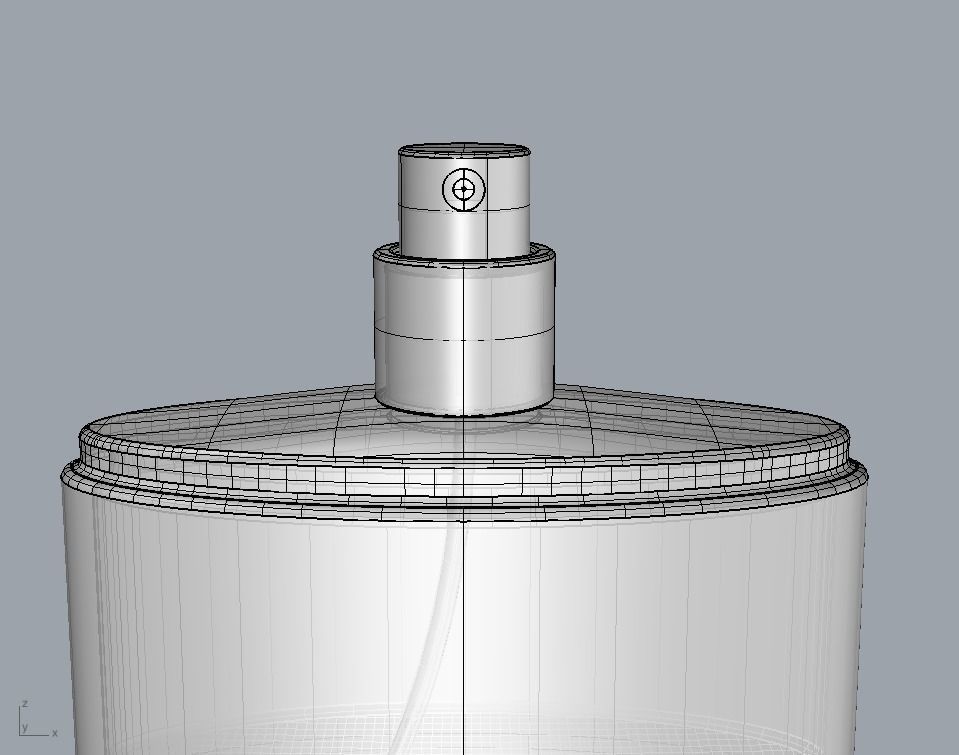 Clinique Happy Cologne original dimensions full details 3D model 3D model_3