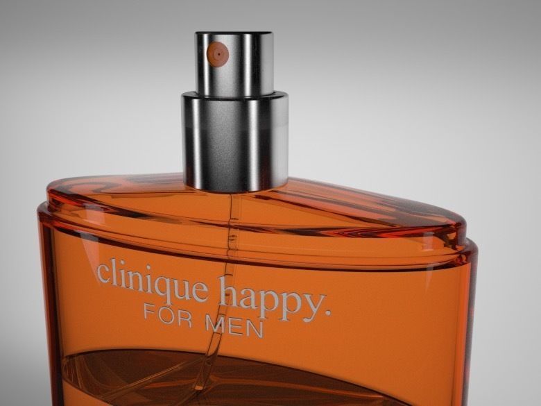 Clinique Happy Cologne original dimensions full details 3D model 3D model_2
