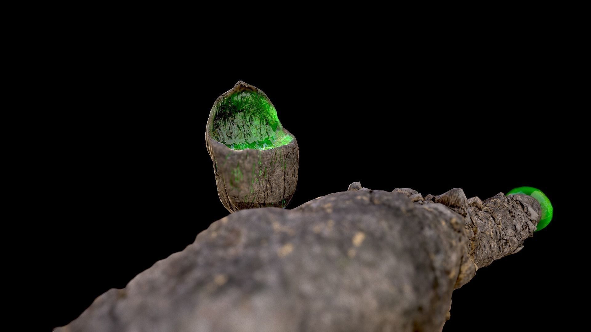 Rock Beast Low-poly 3D model_2