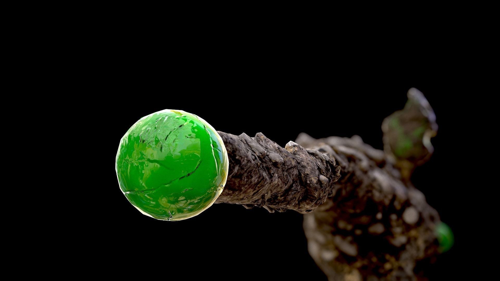 Rock Beast Low-poly 3D model_4