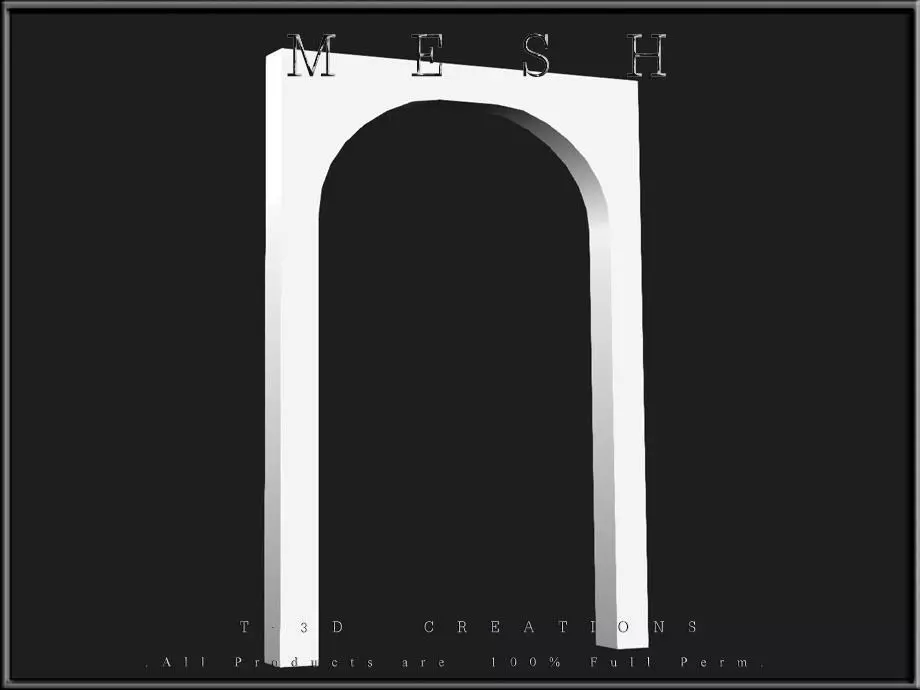 ARCH 01 Low-poly 3D model_0