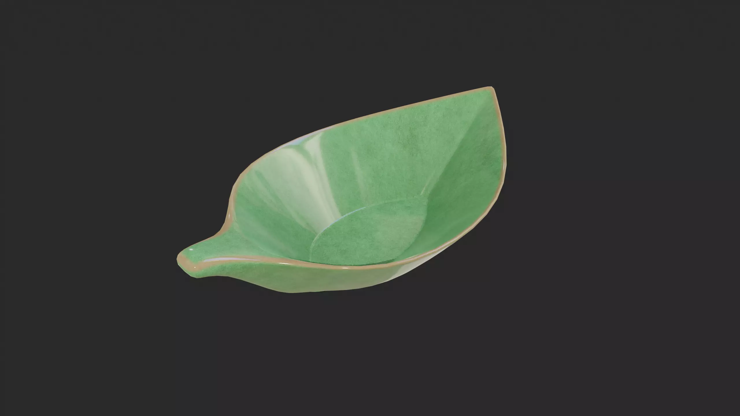 Organic Ceramic Tray Free low-poly 3D model