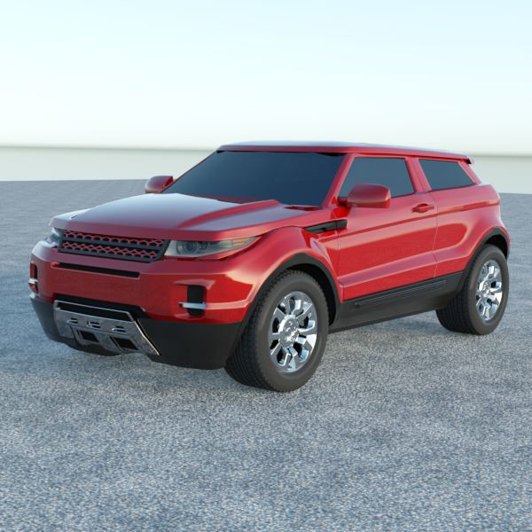 Range rover Evoque 2011 restyled 3D model