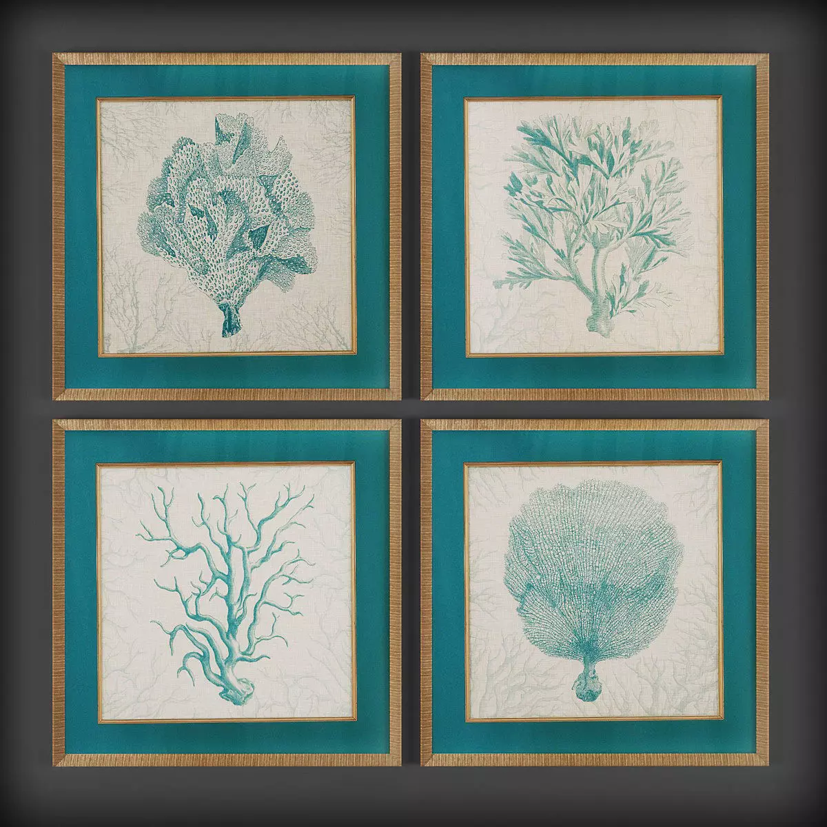 Picture Frames Low-poly 3D model_0