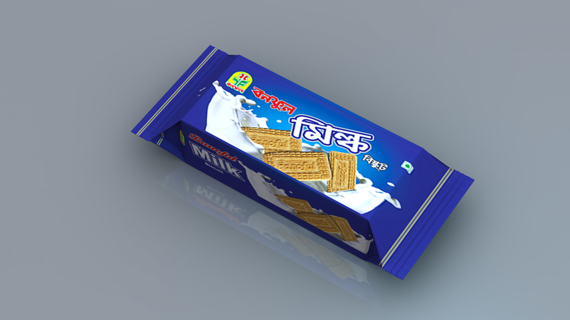 Food packaging Biscuit 3d model 3D model_1