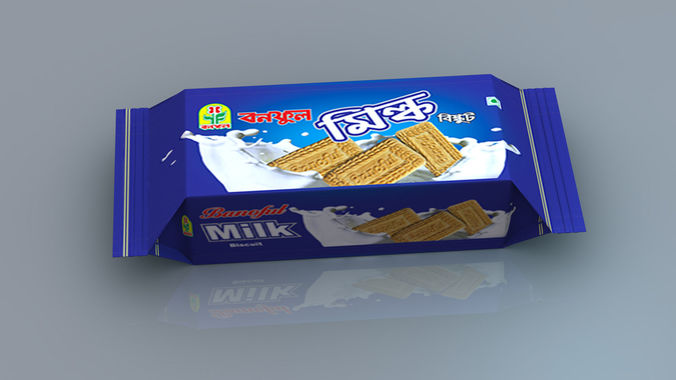 Food packaging Biscuit 3d model 3D model