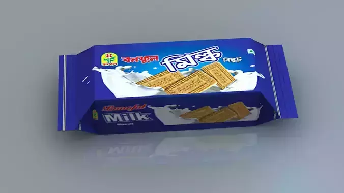 Food packaging Biscuit 3d model 3D model