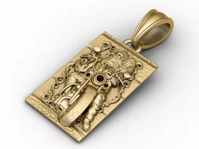 Vintage Bike Pendant 3D print model