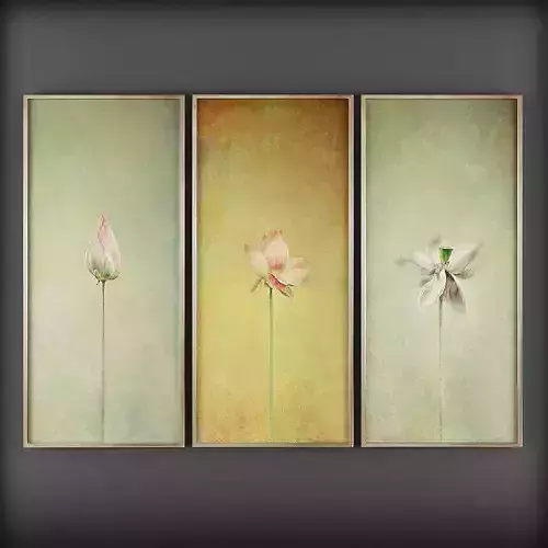 Picture Frames Low-poly 3D model