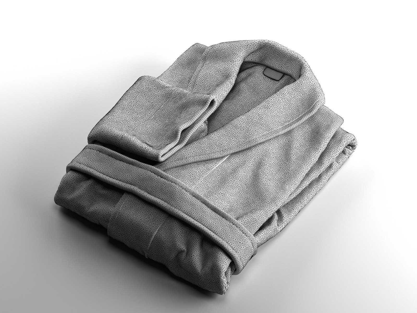 Bathrobe 02 3D model_1