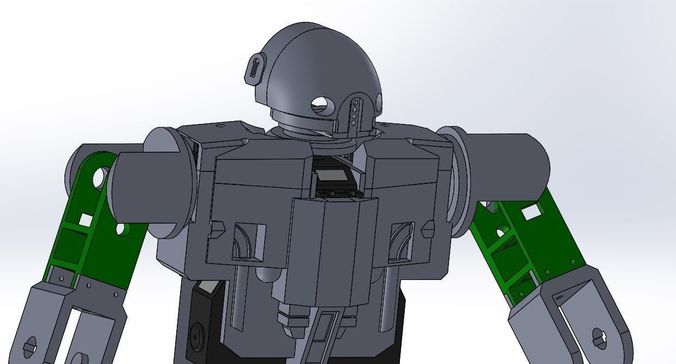 Robot Humanoid Motorized - By TB - First part 3D print model