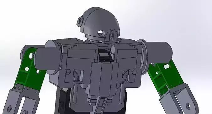 Robot Humanoid Motorized - By TB - First part 3D print model