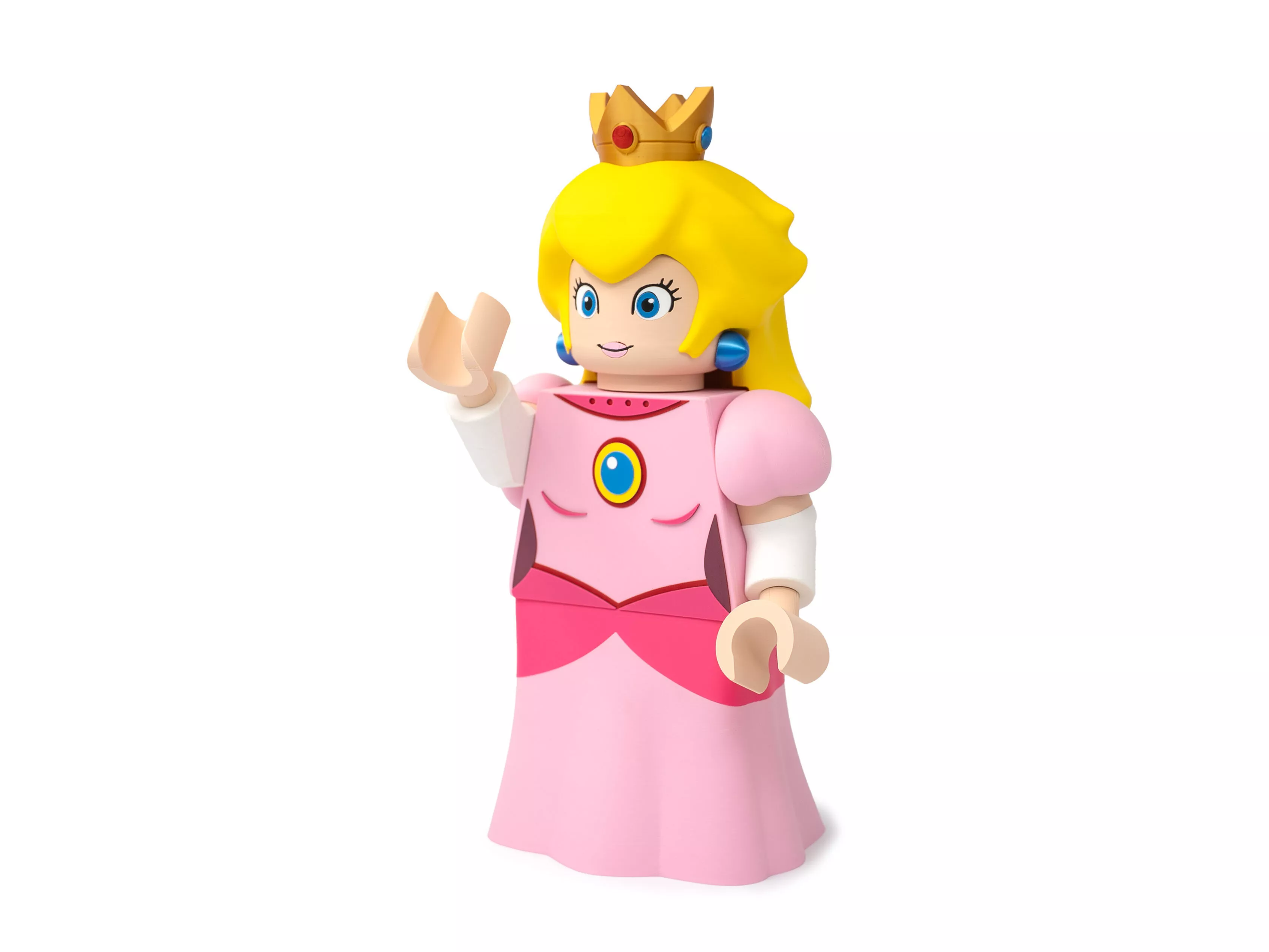 Princess Peach Modular Figure 3D print model