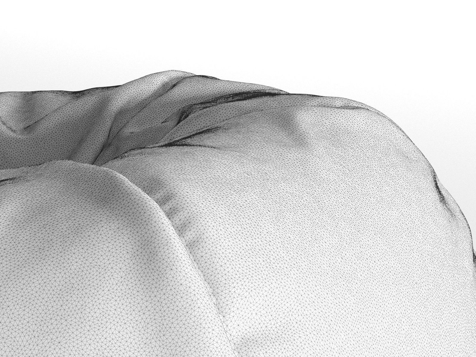 Bean Bag 3D model_4