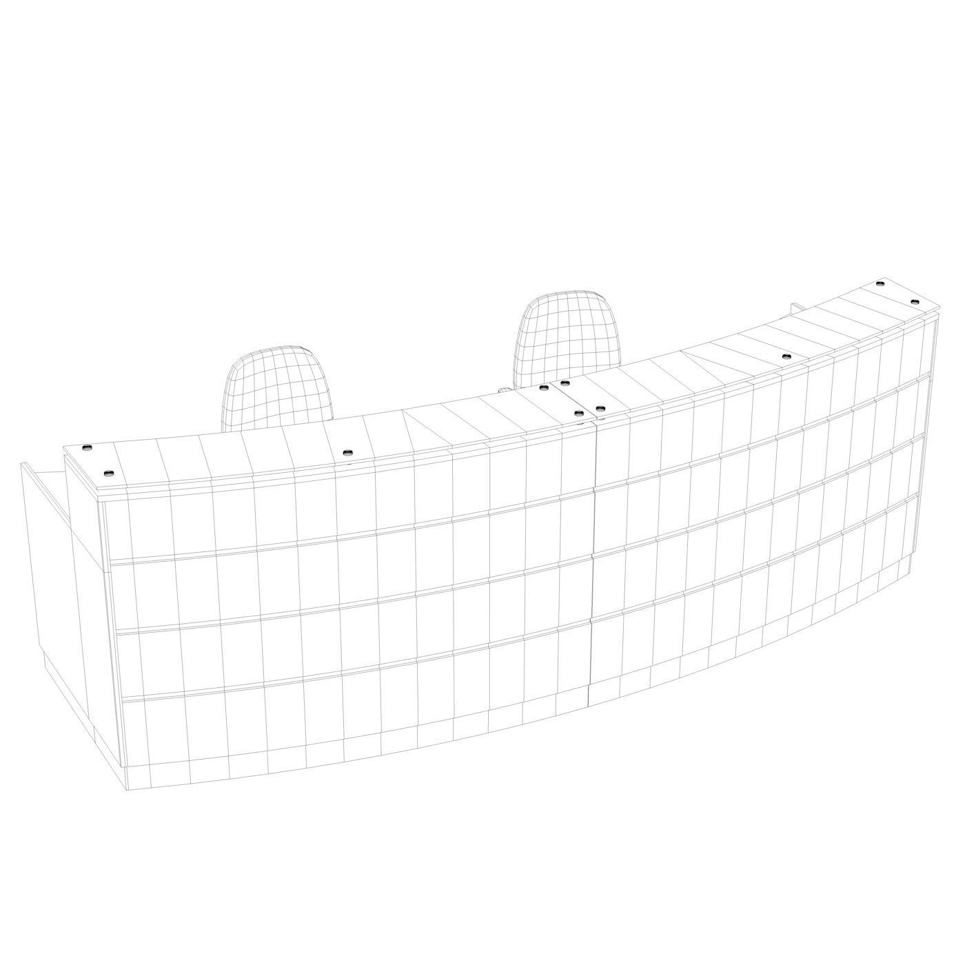 Reception Desk 3D model_1