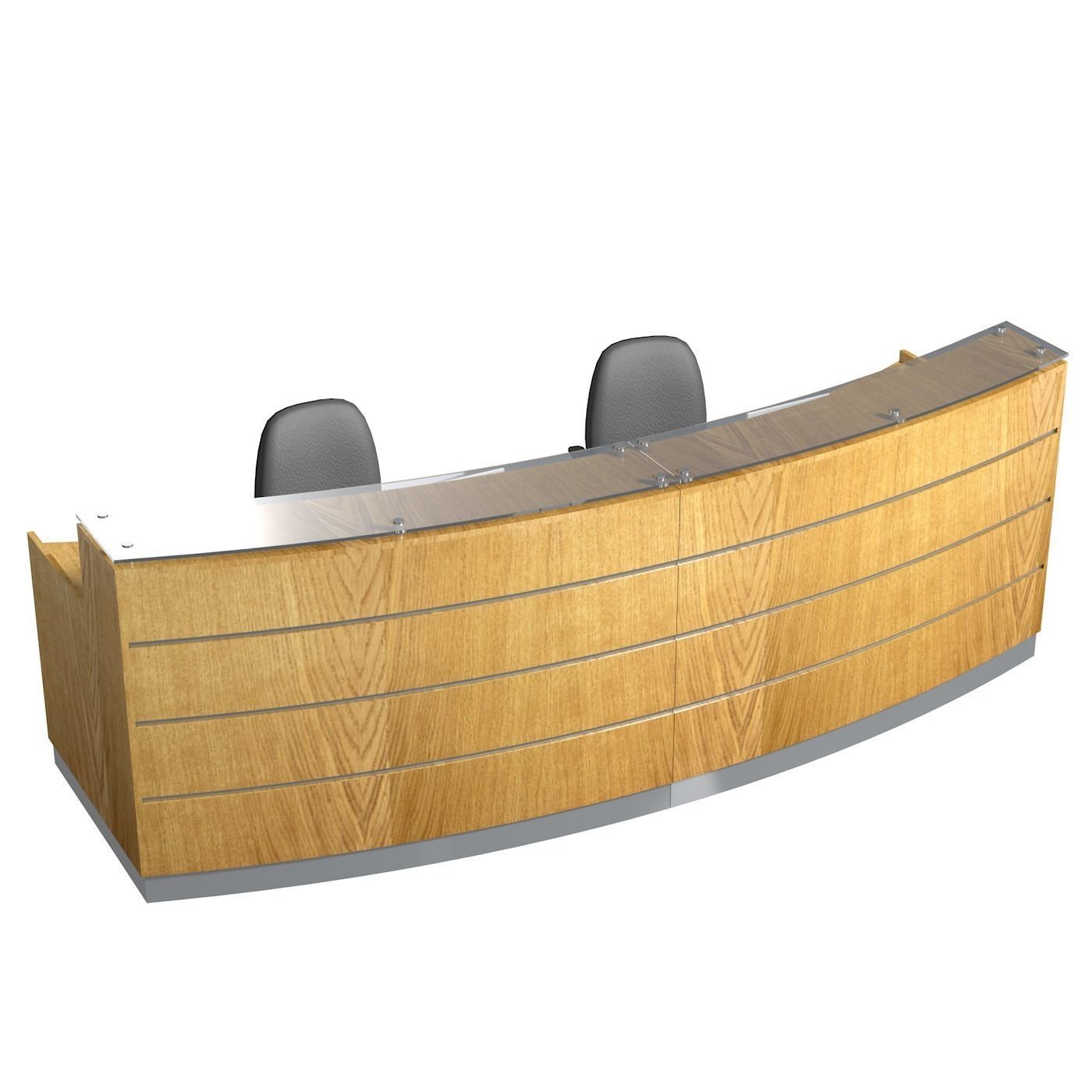 Reception Desk 3D model_0