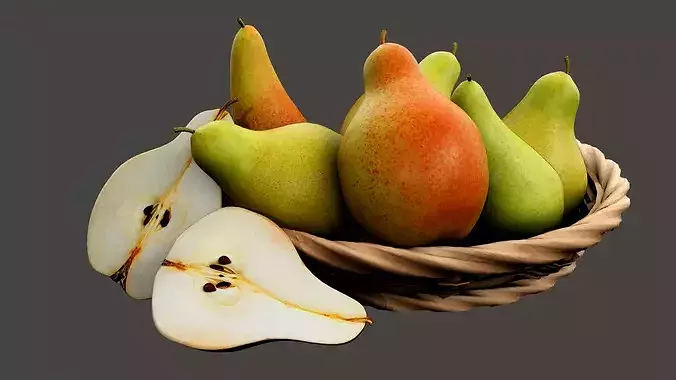 Pear Fruit Low-poly 3D model