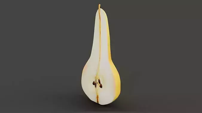Pear Fruit Low-poly 3D model 2
