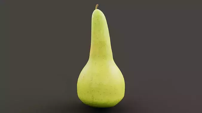 Pear Fruit Low-poly 3D model 5