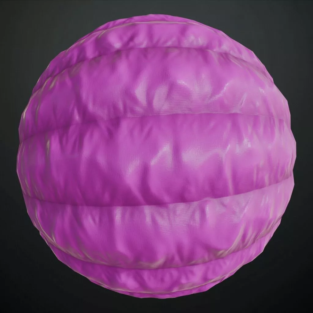 Pink Fabric Padded Puffer Jacket Pattern PBR Seamless Texture